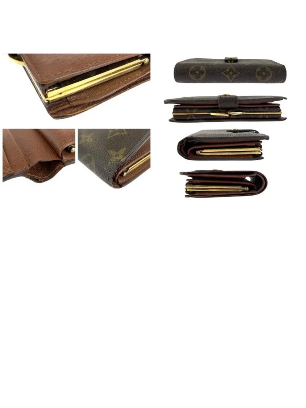 Louis Vuitton Monogram Portefeuille Vienowa Brown Folding Wallet